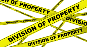 division of property yellow tape