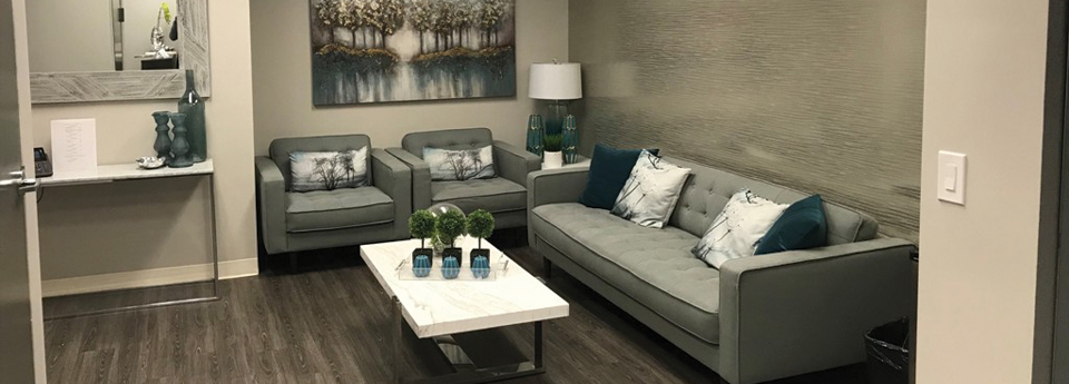 Horra family law office reception area